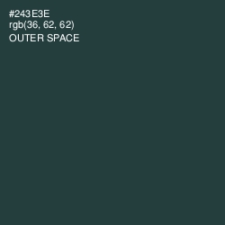 #243E3E - Outer Space Color Image
